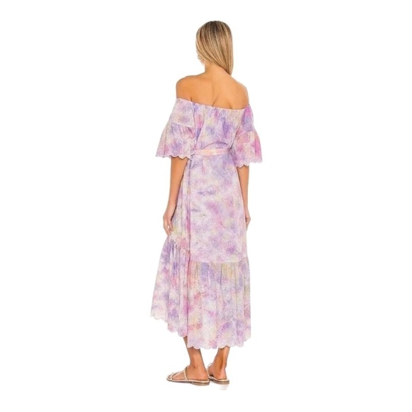 NWT SUNDRESS x Revolve Sandra Eyelet Off the Shoulder Midi Dress One Size - Picture 6 of 10